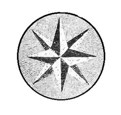 Marble Mosaic Medallion - Mosaic art medallion by marblepk.com mpk m 482 632x600