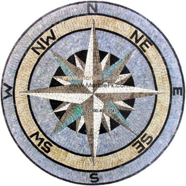 Marble Mosaic Medallion - Mosaic art medallion by marblepk.com mpk m 488 600x600