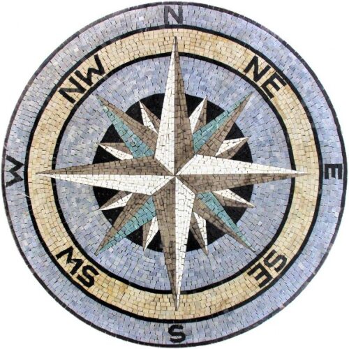 Marble Mosaic Medallion - Mosaic art medallion by marblepk.com mpk m 488 600x600