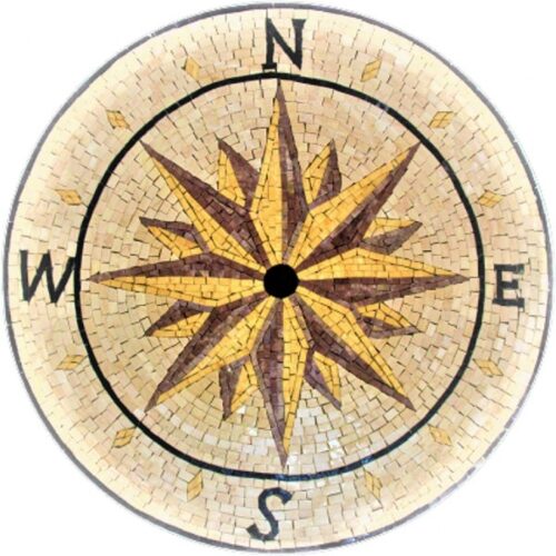 Marble Mosaic Medallion - Mosaic art medallion by marblepk.com mpk m 490 600x600