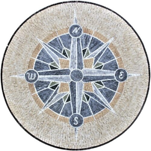Marble Mosaic Medallion - Mosaic art medallion by marblepk.com mpk m 495 600x600