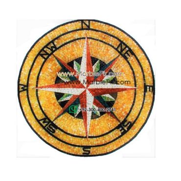 Marble Mosaic Medallion - Mosaic art medallion by marblepk.com mpk m 497 670x600
