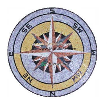 Marble Mosaic Medallion - Mosaic art medallion by marblepk.com mpk m 501 640x600