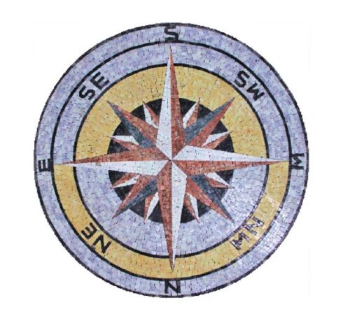 Marble Mosaic Medallion - Mosaic art medallion by marblepk.com mpk m 501 640x600