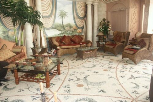 Marble Mosaic Medallion - Mosaic art medallion by marblepk.com mpk m 503 800x533