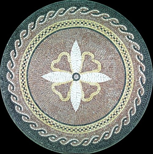 Marble Mosaic Medallion - Mosaic art medallion by marblepk.com mpk m 505 596x600
