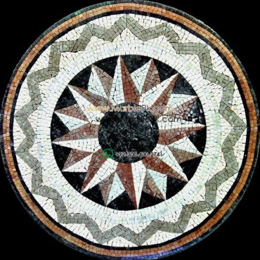 Marble Mosaic Medallion - Mosaic art medallion by marblepk.com mpk m 509 596x600