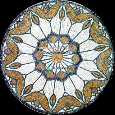 Marble Mosaic Medallion - Mosaic art medallion by marblepk.com mpk m 512 598x600
