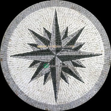 Marble Mosaic Medallion - Mosaic art medallion by marblepk.com mpk m 514 601x600