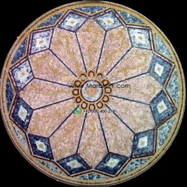 Marble Mosaic Medallion - Mosaic art medallion by marblepk.com mpk m 520 600x600