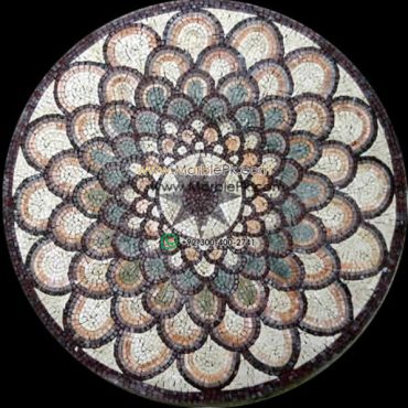 Marble Mosaic Medallion - Mosaic art medallion by marblepk.com mpk m 523 596x600