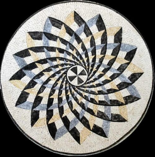 Marble Mosaic Medallion - Mosaic art medallion by marblepk.com mpk m 528 592x600