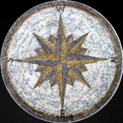 Marble Mosaic Medallion - Mosaic art medallion by marblepk.com mpk m 529 600x600