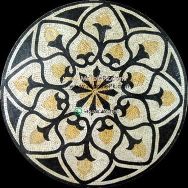 Marble Mosaic Medallion - Mosaic art medallion by marblepk.com mpk m 530 601x600
