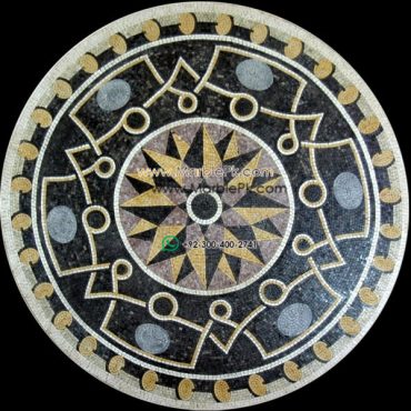Marble Mosaic Medallion - Mosaic art medallion by marblepk.com mpk m 532 600x600