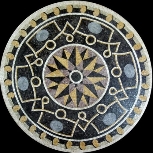 Marble Mosaic Medallion - Mosaic art medallion by marblepk.com mpk m 532 600x600