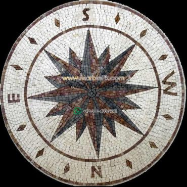 Marble Mosaic Medallion - Mosaic art medallion by marblepk.com mpk m 540 600x600
