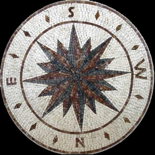 Marble Mosaic Medallion - Mosaic art medallion by marblepk.com mpk m 540 600x600