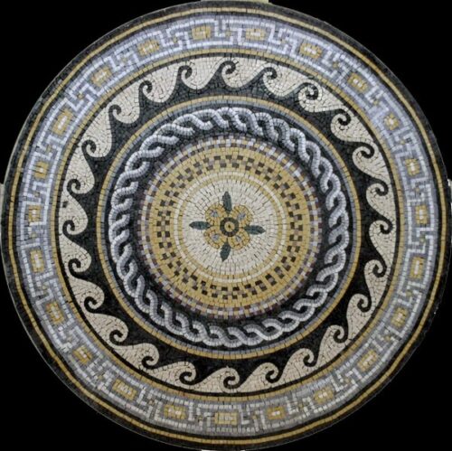 Marble Mosaic Medallion - Mosaic art medallion by marblepk.com mpk m 542 601x600