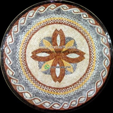 Marble Mosaic Medallion - Mosaic art medallion by marblepk.com mpk m 546 601x600