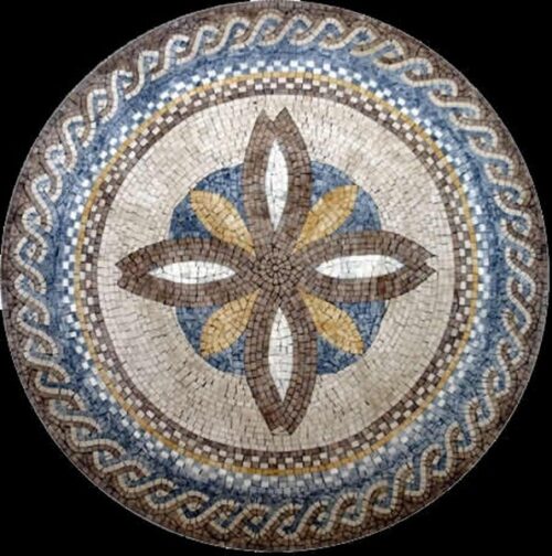 Marble Mosaic Medallion - Mosaic art medallion by marblepk.com mpk m 548 595x600