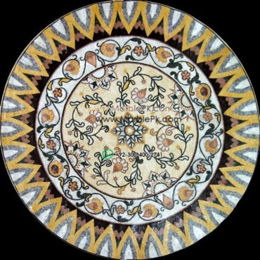 Marble Mosaic Medallion - Mosaic art medallion by marblepk.com mpk m 551 600x600