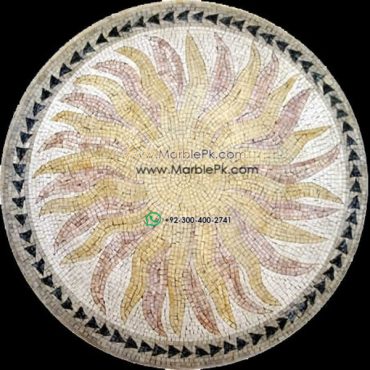 Marble Mosaic Medallion - Mosaic art medallion by marblepk.com mpk m 553 600x600