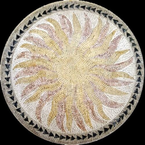 Marble Mosaic Medallion - Mosaic art medallion by marblepk.com mpk m 553 600x600