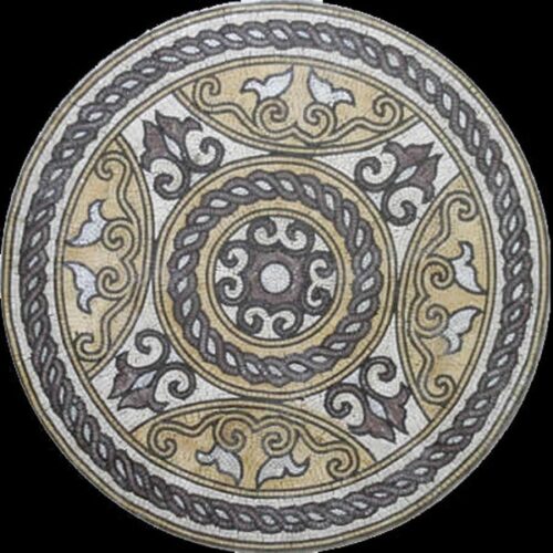 Marble Mosaic Medallion - Mosaic art medallion by marblepk.com mpk m 556 600x600
