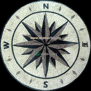 Marble Mosaic Medallion - Mosaic art medallion by marblepk.com mpk m 558 595x600