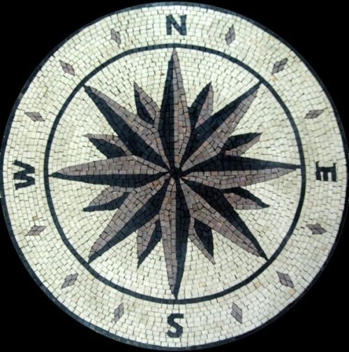 Marble Mosaic Medallion - Mosaic art medallion by marblepk.com mpk m 558 595x600