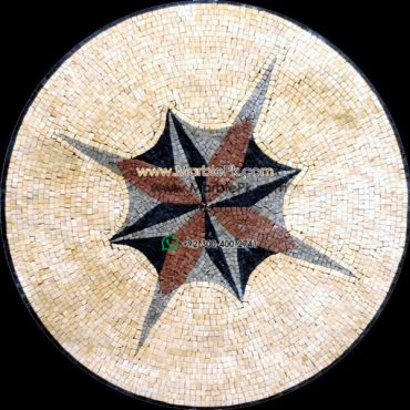 Marble Mosaic Medallion - Mosaic art medallion by marblepk.com mpk m 572 603x600