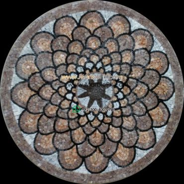 Marble Mosaic Medallion - Mosaic art medallion by marblepk.com mpk m 578 599x600