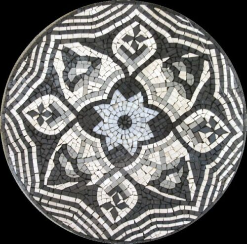 Marble Mosaic Medallion - Mosaic art medallion by marblepk.com mpk m 579 607x600