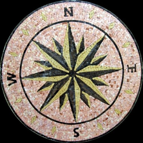 Marble Mosaic Medallion - Mosaic art medallion by marblepk.com mpk m 580 603x600