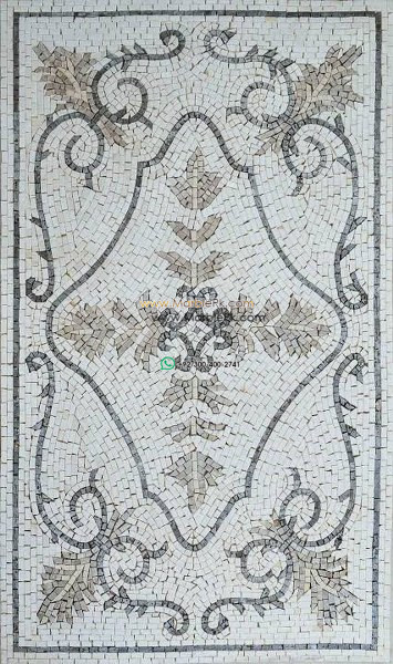 Marble Mosaic Rug - Mosaic art rug by marblepk.com mpk rug 321