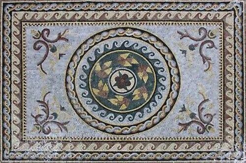Marble Mosaic Rug - Mosaic art rug by marblepk.com mpk rug 325