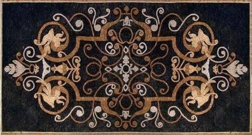 Marble Mosaic Rug - Mosaic art rug by marblepk.com mpk rug 333