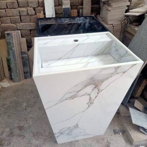 Modern Marble Bath Vanity Sink - Standaline marble bath sink vanity mpk 235