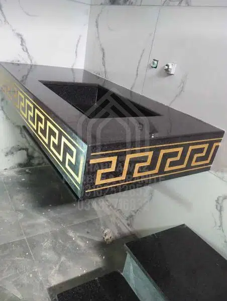 Modern Marble Bath Vanity Sink - Traditional bath vanity mpk 644